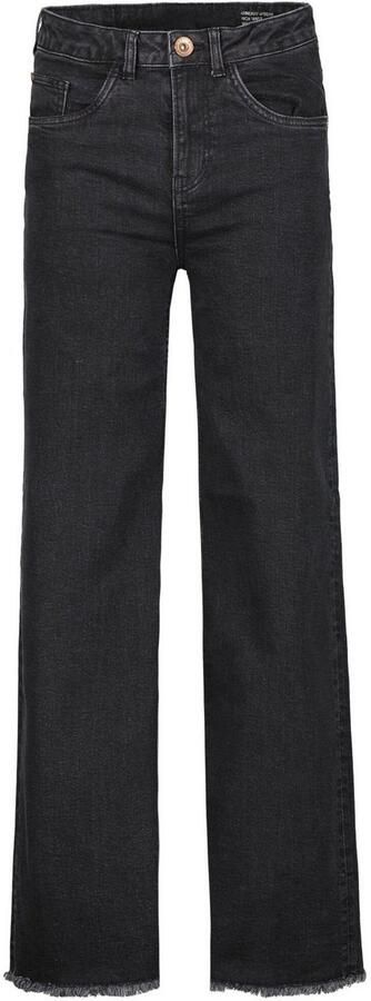 Garcia high waist loose fit jeans Annemay dark used Zwart Meisjes Denim 128 - Foto 4