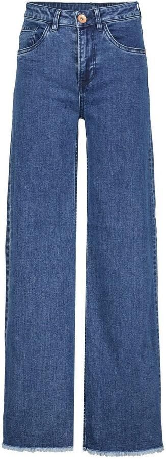 Garcia wide leg high waist jeans dark blue denim - Foto 2