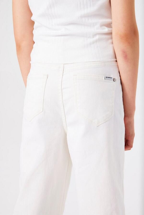 Garcia wide leg high waist jeans wit - Foto 2