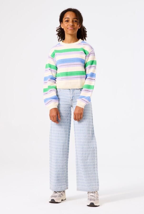 Garcia wide leg low waist jeans light blue denim - Foto 5