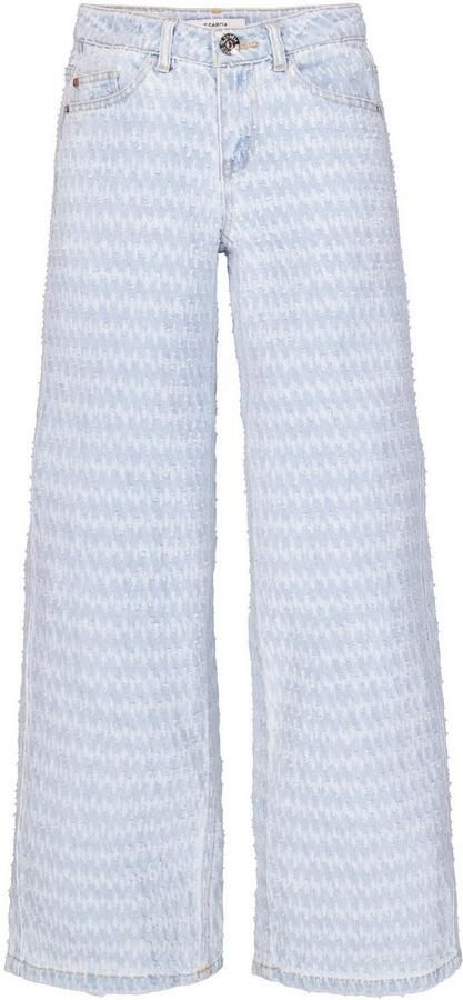 Garcia wide leg low waist jeans light blue denim - Foto 4