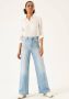 Garcia high waist wide leg jeans Raina light denim - Thumbnail 2