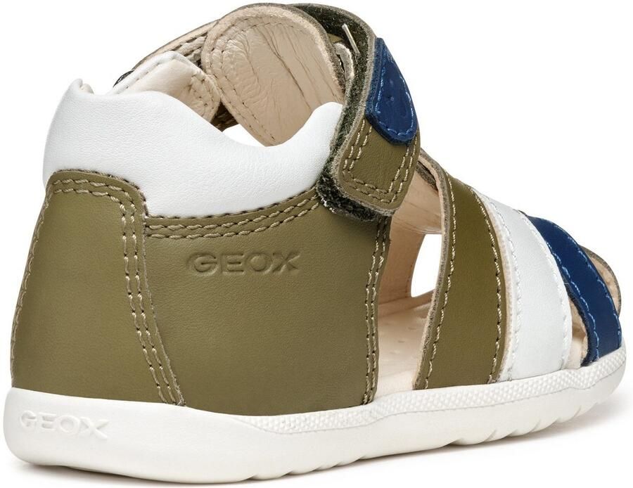 Geox Babyschoentjes B SANDAL MACCHIA BOY sandaal babyschoen klittenbandschoen met kleurrijke riempjes