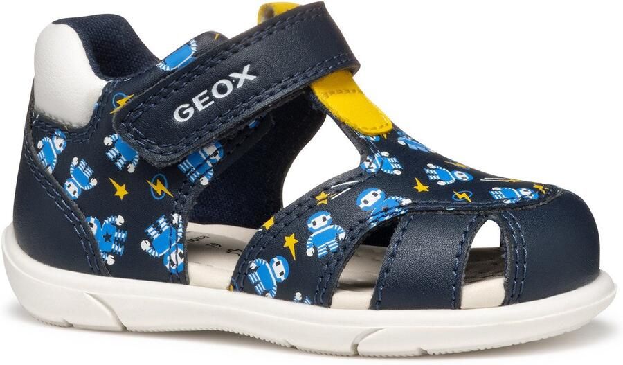 Geox Babyschoentjes B SANDAL ZAPITO BOY babyschoen sandaal klittenbandschoen met schattige robotmotieven - Foto 6