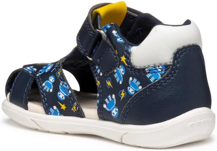 Geox Babyschoentjes B SANDAL ZAPITO BOY babyschoen sandaal klittenbandschoen met schattige robotmotieven - Foto 2