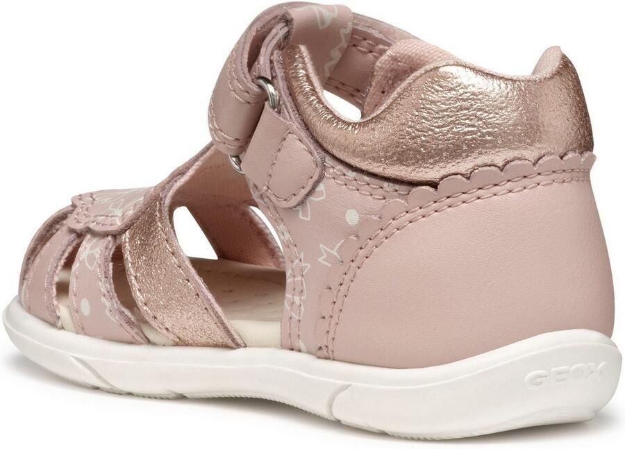 Geox Babyschoentjes B SANDAL ZAPITO GIRL glitter sandaal klittenbandschoen babyschoen in metallic look