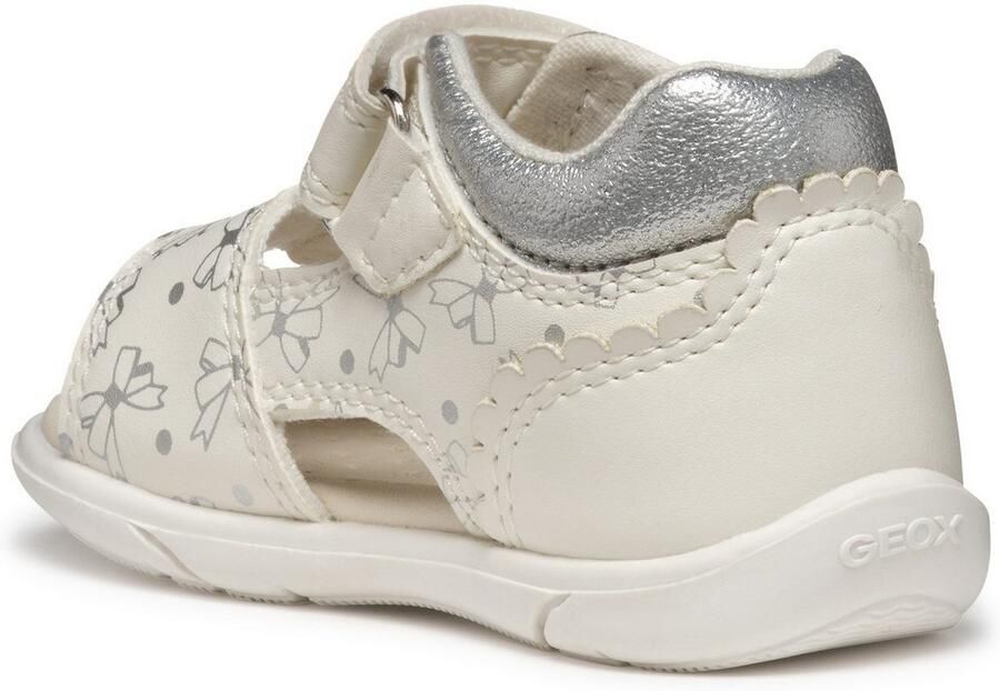 Geox Babyschoentjes B SANDAL ZAPITO GIRL glitter sandaal klittenbandschoen babyschoen met metallic print