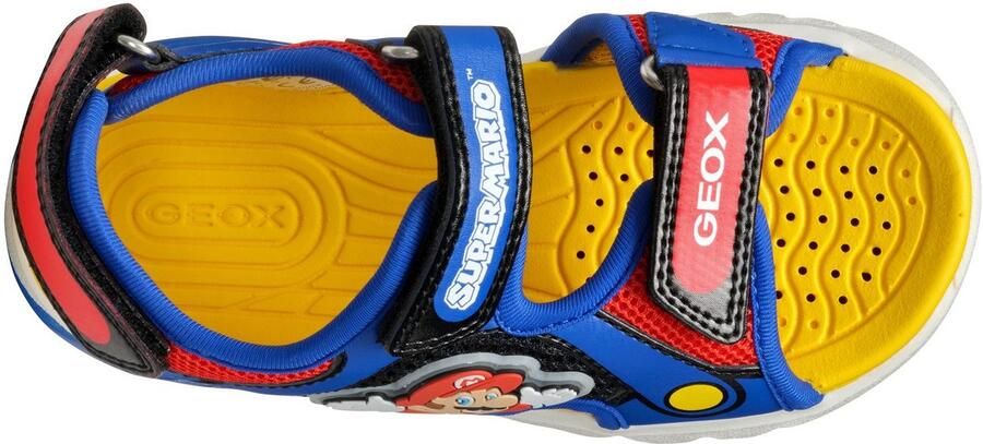 Geox Sandalen J SANDAL CIBERDRON B Knipperschoen klittenbandschoen in kleurrijk ontwerp met super mario-motief en knipperfunctie - Foto 5