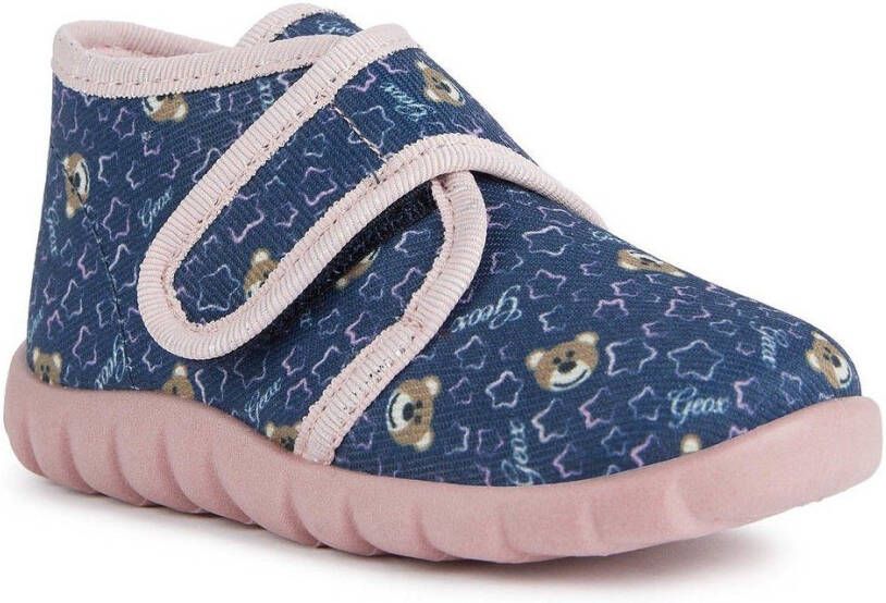Geox Pantoffels B ZYZIE GIRL met klittenbandsluiting