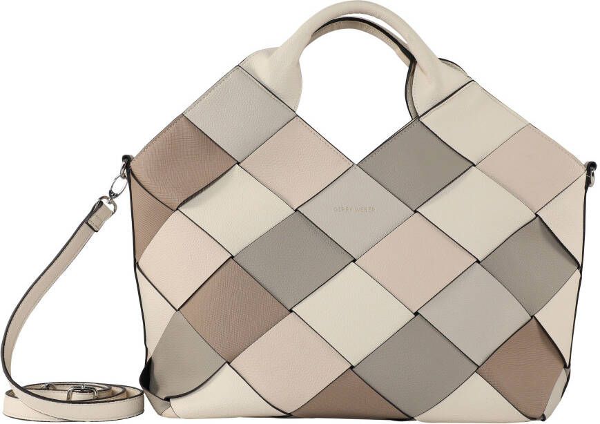 GERRY WEBER Bags Tas Checkers handbag lhz met afneembare schouderriem