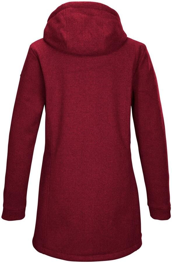 G.I.G.A. DX by killtec Fleecejack GW 37 WMN KNTFLC PRK Gebreide fleeceparka met capuchon teddybont 2-weg-ritssluiting