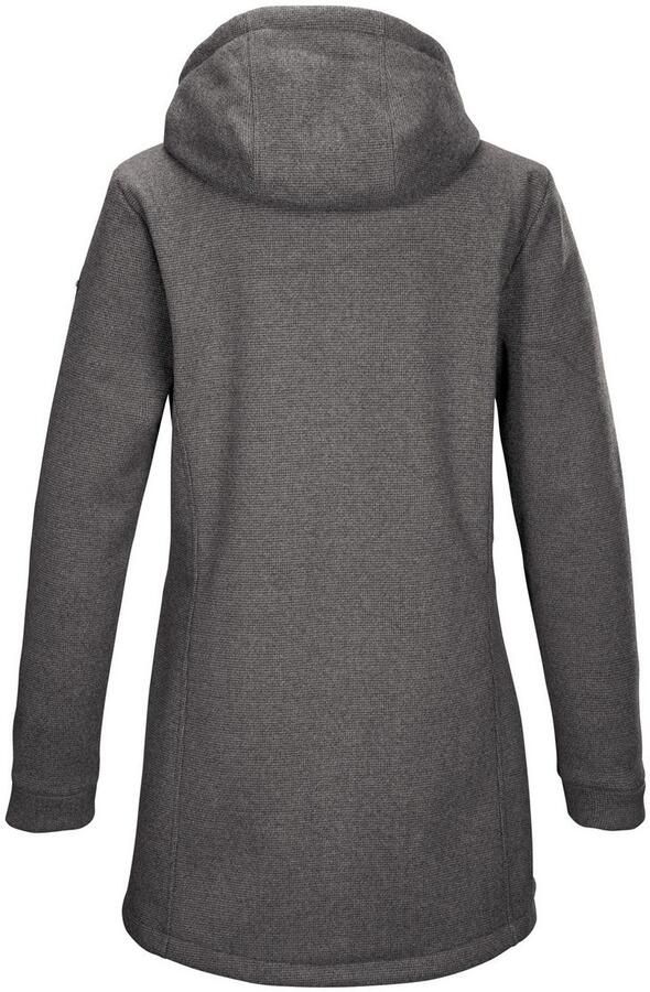 G.I.G.A. DX by killtec Fleecejack GW 37 WMN KNTFLC PRK Gebreide fleeceparka met capuchon teddybont 2-weg-ritssluiting