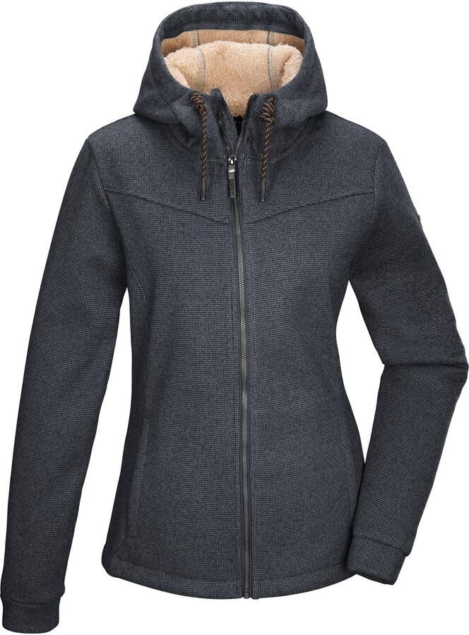 G.I.G.A. DX by killtec Fleecejack GW 38 WMN KNTFLC JCKT Gebreide fleecejack met teddyvoering verstelbare capuchon kinbescherming - Foto 2