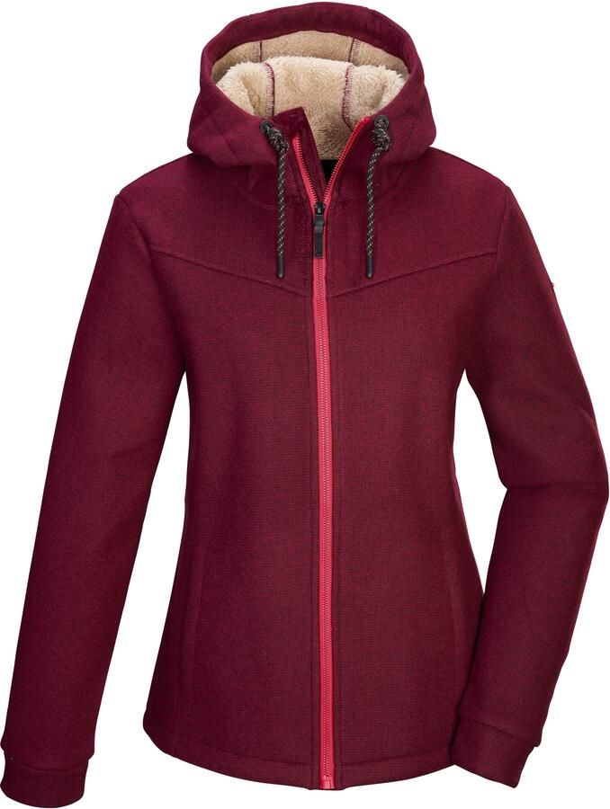 G.I.G.A. DX by killtec Fleecejack GW 38 WMN KNTFLC JCKT Gebreide fleecejack met teddyvoering verstelbare capuchon kinbescherming - Foto 2