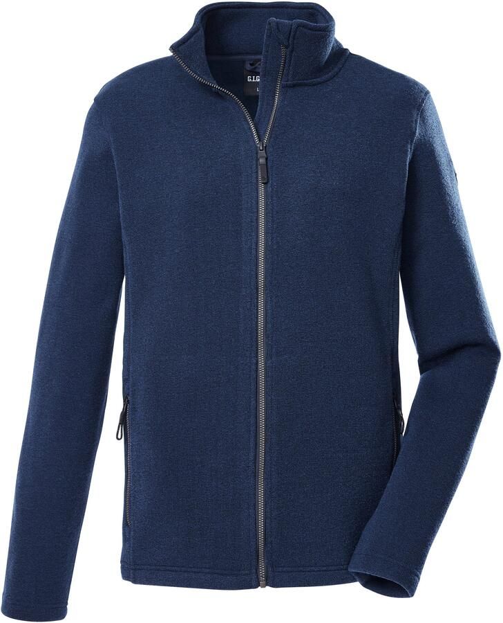 G.I.G.A. DX by killtec Fleecejack GW 81 MN KNTFLC JCKT Gebreide fleecejack gemêleerd zakken met ritssluiting kinbescherming - Foto 2