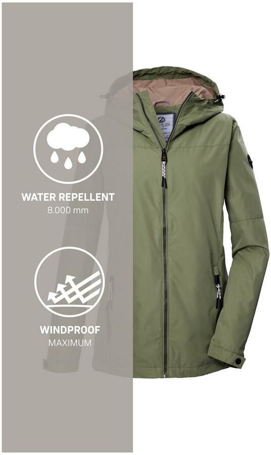 G.I.G.A. DX by killtec Functioneel jack GS 71 WMN JCKT Damesjack: waterdicht winddicht PFAS-vrij verstelbaar capuchon - Foto 5