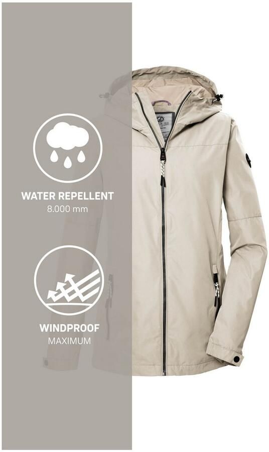 G.I.G.A. DX by killtec Functioneel jack GS 71 WMN JCKT Damesjack: waterdicht winddicht PFAS-vrij verstelbaar capuchon - Foto 5