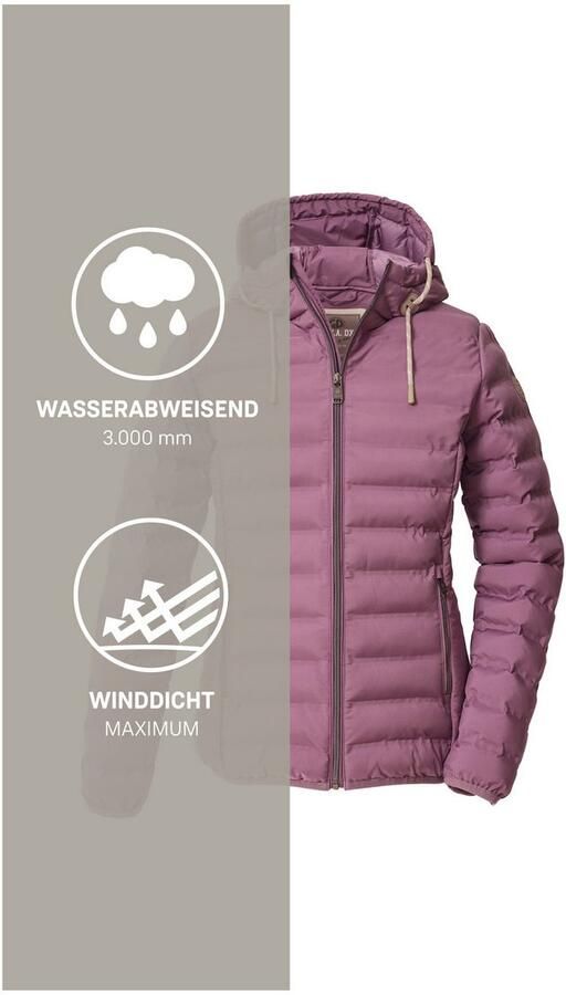 G.I.G.A. DX by killtec Gewatteerde jas Dames gewatteerde jas OOGW 1 Lichte gewatteerde jas waterafstotend in wijdte verstelbare capuchon - Foto 5