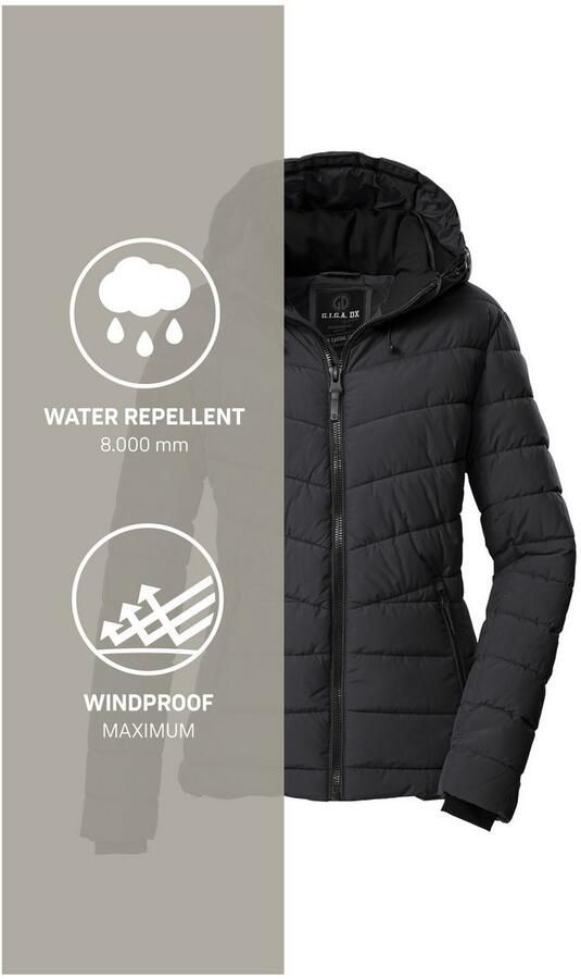 G.I.G.A. DX by killtec Gewatteerde jas GW 32 WMN QLTD JCKT Elegante damesjas waterafstotend ademend afneembare capuchon - Foto 5