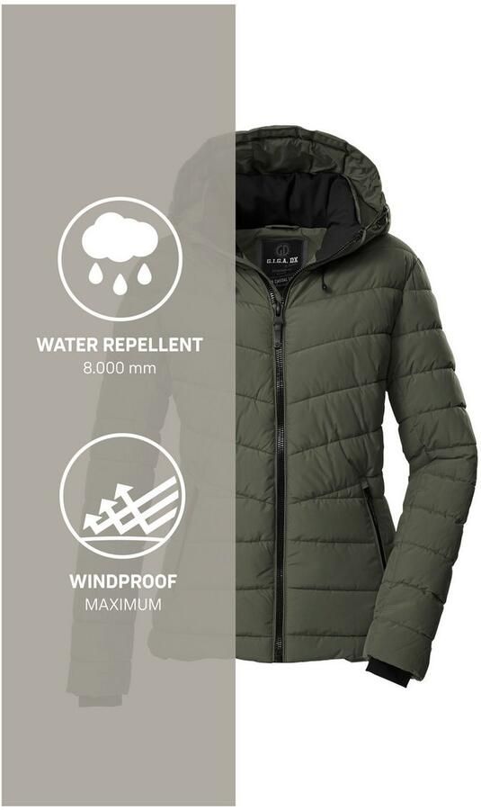 G.I.G.A. DX by killtec Gewatteerde jas GW 32 WMN QLTD JCKT Elegante damesjas waterafstotend ademend afneembare capuchon - Foto 5