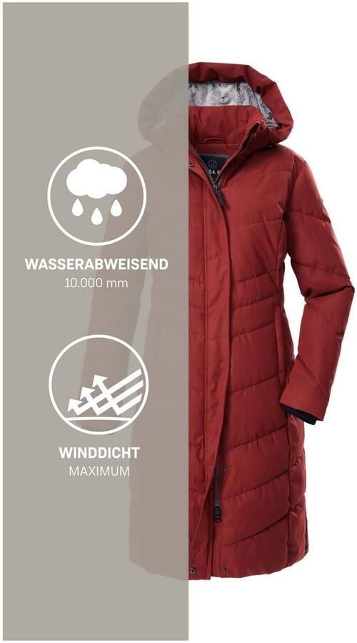 G.I.G.A. DX by killtec Gewatteerde jas GW 61 WMN QLTD CT Damesmantel waterafstotend winddicht capuchon verstelbaar PFAs-vrij - Foto 5