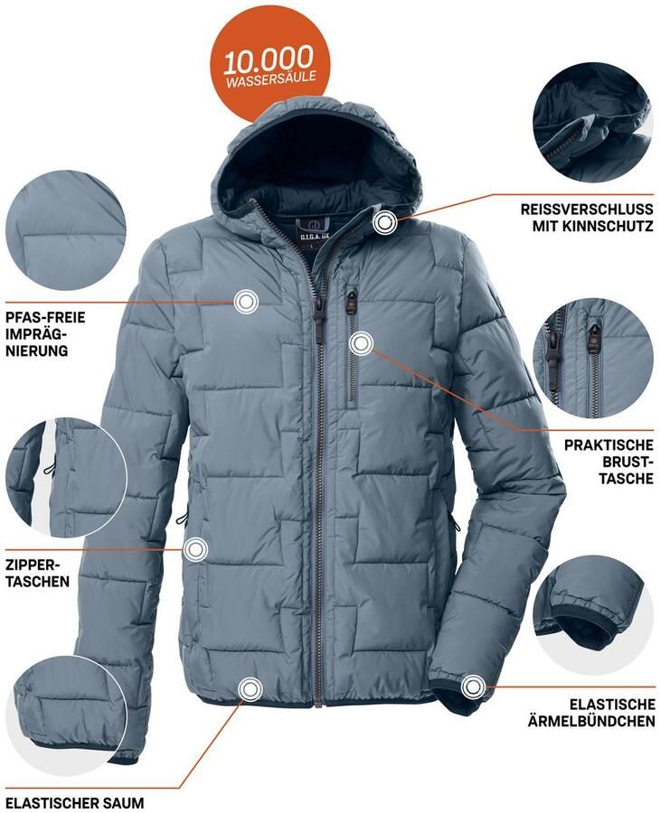 G.I.G.A. DX by killtec Gewatteerde jas GW 72 MN QLTD JCKT Waterafstotende heren gewatteerde jas met 10.000 mm waterkolom - Foto 2