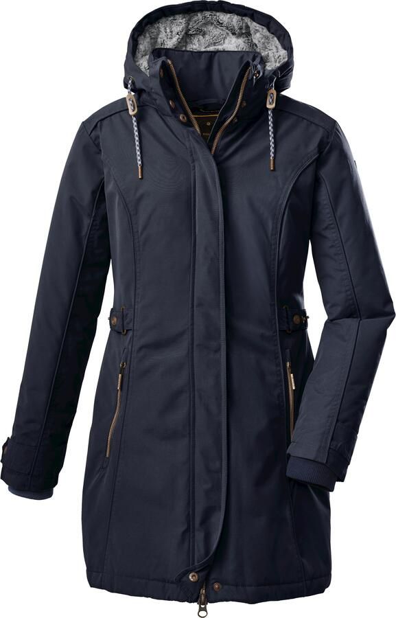 G.I.G.A. DX by killtec Parka GW 6 WMN PRK Elegante waterafstotende parka met afneembare capuchon en teddybont - Foto 2