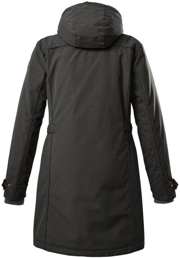 G.I.G.A. DX by killtec Parka GW 6 WMN PRK Elegante waterafstotende parka met afneembare capuchon en teddybont