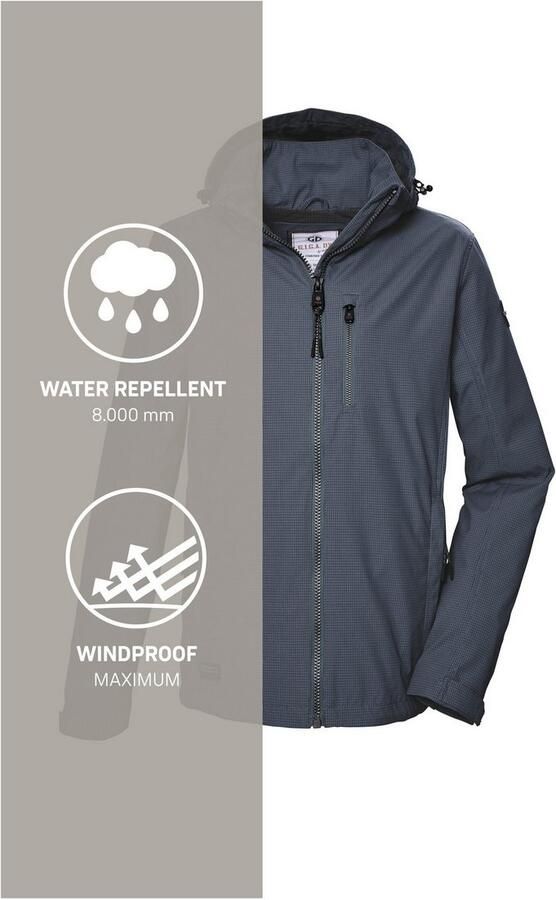 G.I.G.A. DX by killtec Softshell-jack GS 82 MN SFTSHLL JCKT Waterafstotende winddichte herenjack met afneembare capuchon - Foto 5