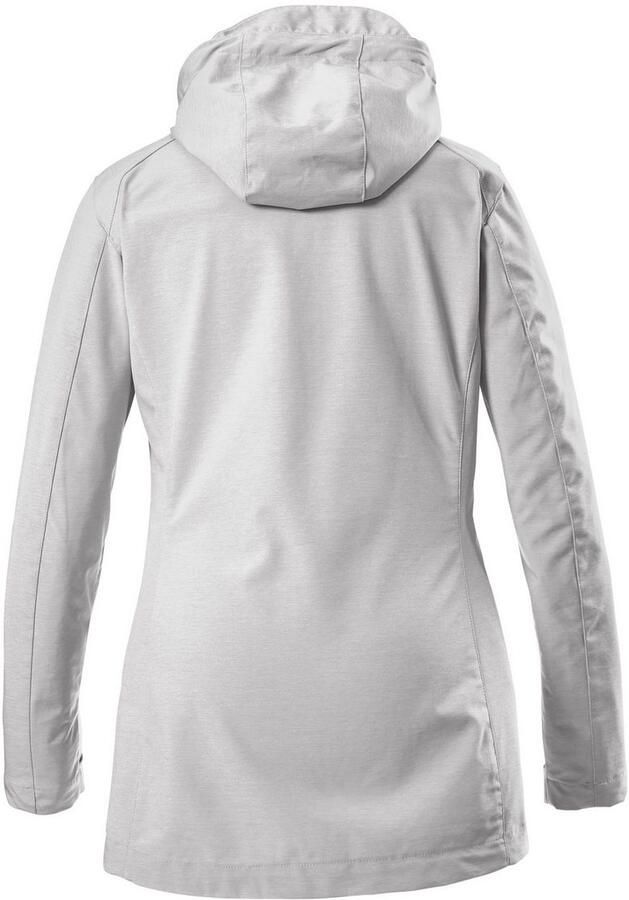 G.I.G.A. DX by killtec Softshell-jack Solena Waterafstotend 2-weg rits afneembare capuchon