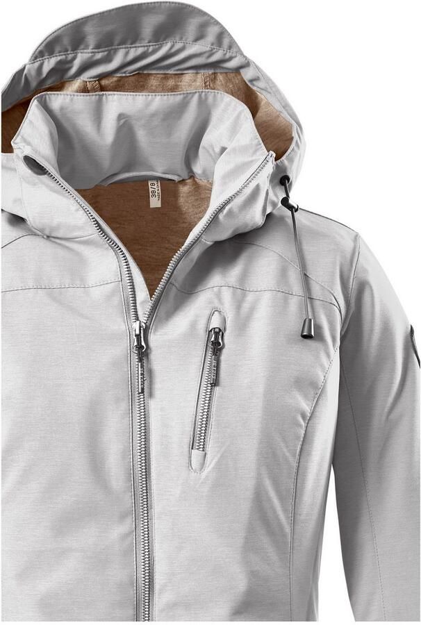 G.I.G.A. DX by killtec Softshell-jack Solena Waterafstotend 2-weg rits afneembare capuchon - Foto 3