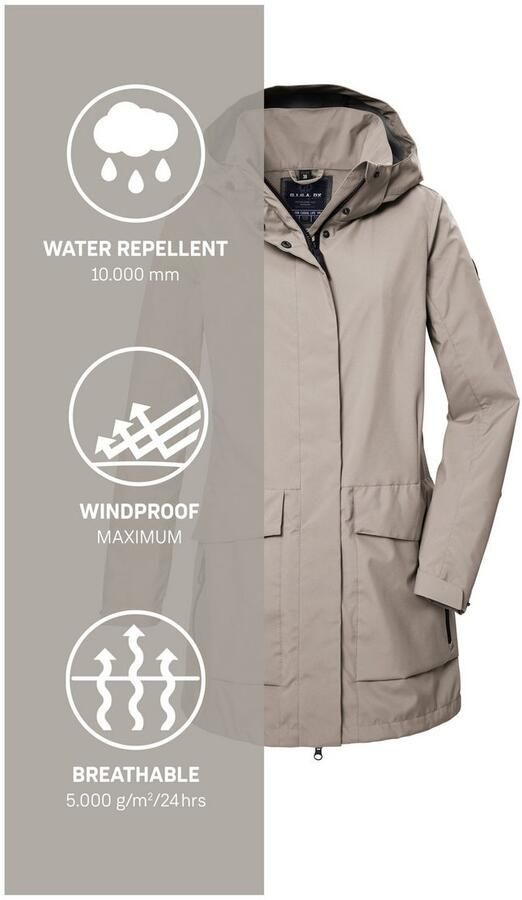 G.I.G.A. DX by killtec Softshell-parka GS 95 WMN SFTSHLL PRK Water- en windafstotende ade de softshellparka - Foto 5