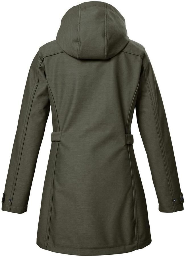 G.I.G.A. DX by killtec Softshell-parka GW 22 WMN SFTSHLL PRK Softshell Parka 8.000 mm waterdicht ademend afneembare capuchon