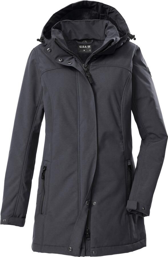 G.I.G.A. DX by killtec Softshell-parka GW 36 WMN SFTSHLL PRK Softshellparka: waterdicht teddybont 2-weg-ritssluiting - Foto 6