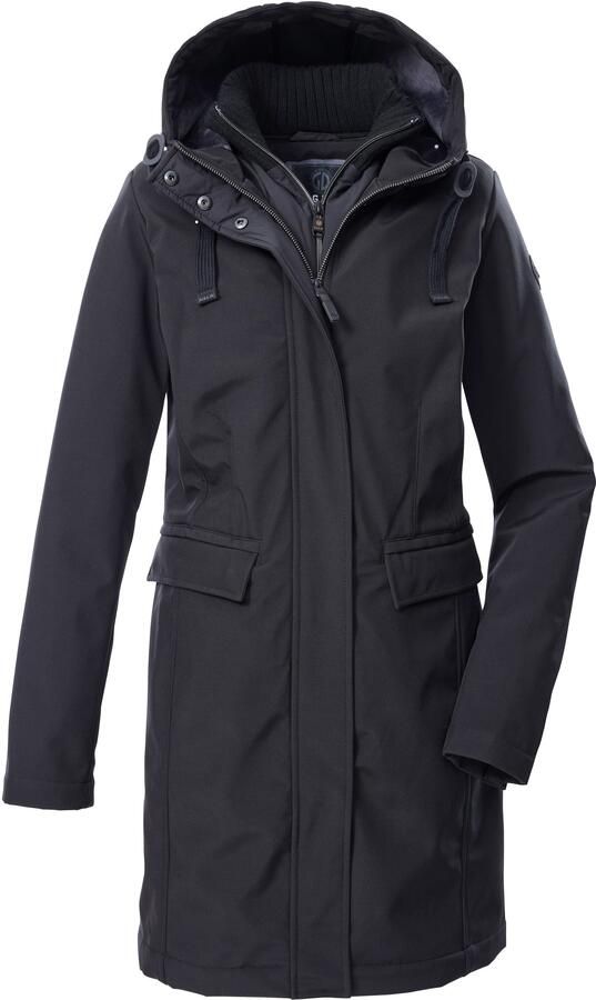 G.I.G.A. DX by killtec Softshell-parka GW 79 WMN SFTSHLL PRK Dames Softshellparka: waterafstotend 2-weg-ritssluiting - Foto 7
