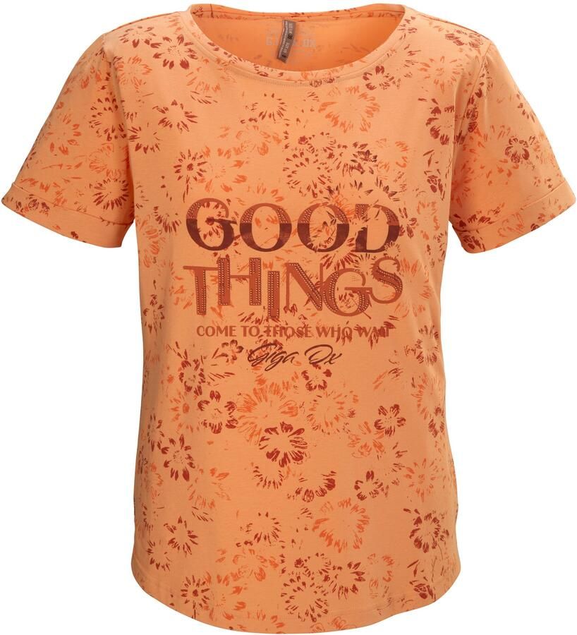 G.I.G.A. DX by killtec T-shirt GS 47 WMN TSHRT Bloemig dames T-shirt elastisch hoog katoenpercentage comfortabel