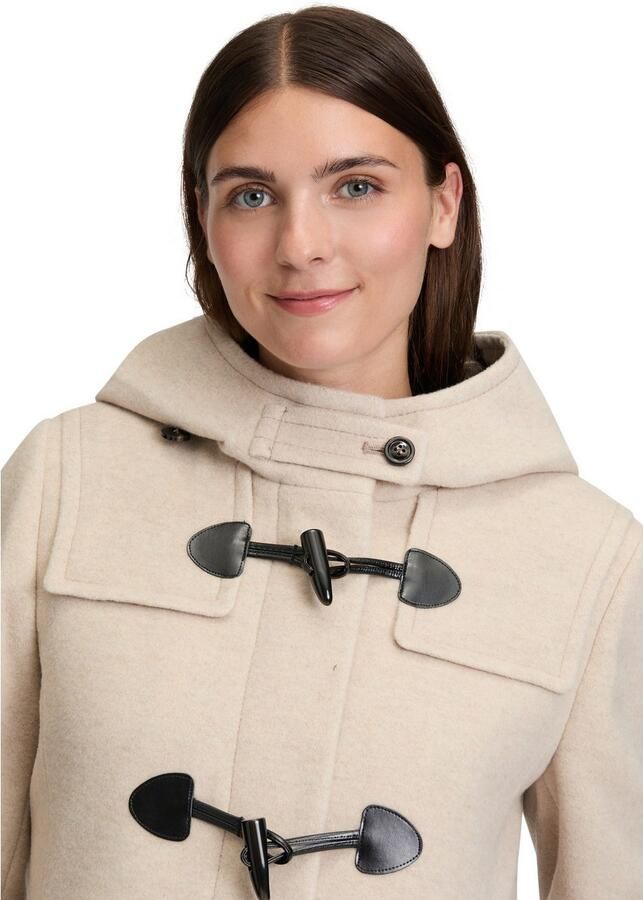 Gil Bret Duffelcoat met wol en verdekte ritssluiting