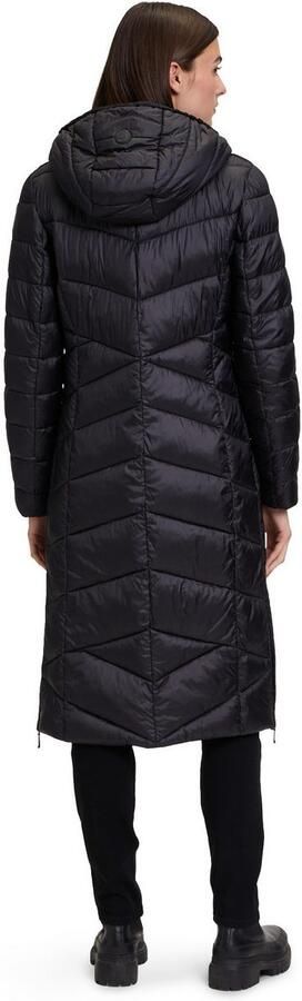 Gil Bret Capuchon Lange Gewatteerde Jas Black Dames - Foto 10