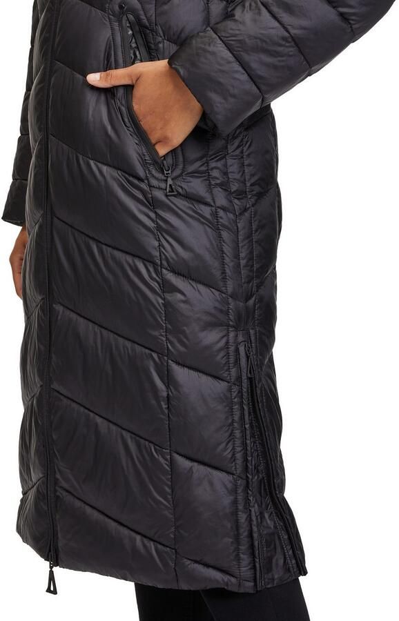 Gil Bret Capuchon Lange Gewatteerde Jas Black Dames - Foto 2
