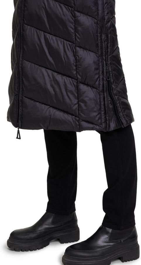 Gil Bret Capuchon Lange Gewatteerde Jas Black Dames - Foto 4