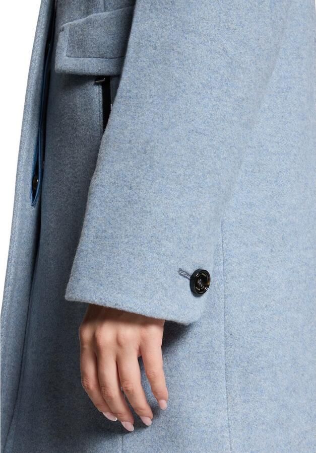 Gil Bret Wollen jas met capuchon en van een wolmix