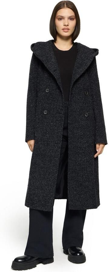 Gil Bret Lange jas met capuchon van katoenmix met wol - Foto 4