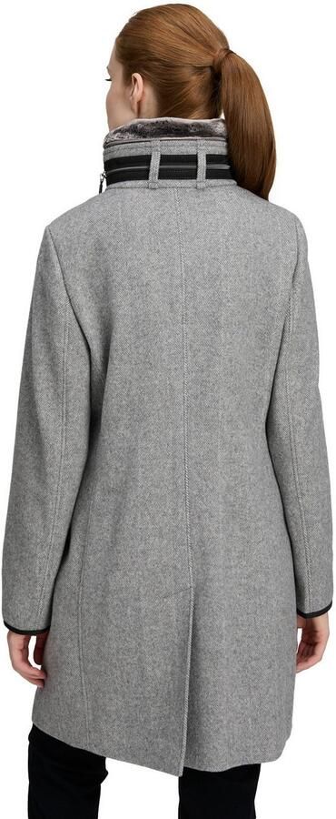 Gil Bret Wollen jas met wol opstaande kraag en knoopsluiting - Foto 5