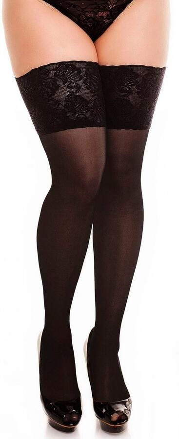 GLAMORY Hold-up kousen Deluxe met tweekleurige kant (1 paar) - Foto 7