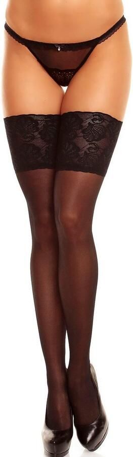 GLAMORY Hold-up kousen Deluxe met tweekleurige kant (1 paar) - Foto 9