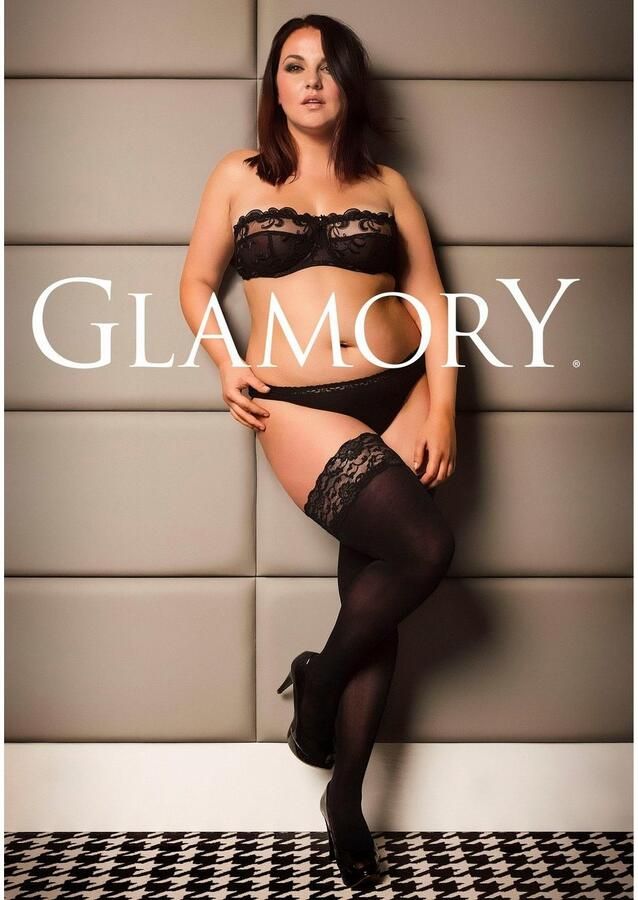 GLAMORY Hold-up kousen Micro Ondoorzichtig kanten rand t m mt. 60-62 (1 paar) - Foto 3