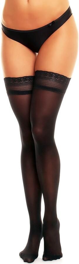 GLAMORY Hold-up kousen Vital licht steunend vermogen als zijde mat zachte kanten band (1 paar) - Foto 6