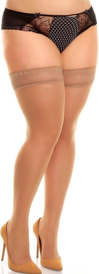 GLAMORY Hold-up kousen Vital licht steunend vermogen als zijde mat zachte kanten band (1 paar) - Foto 12