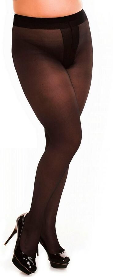 GLAMORY Ouvert maillot Ouvert Transparante panty platte naad tot maat 60-62 (1 stuk) - Foto 2