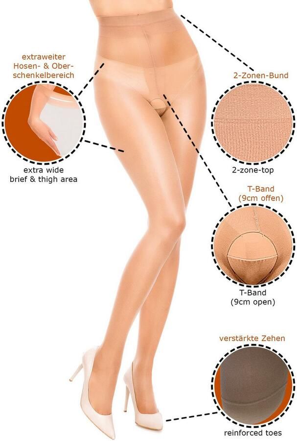 GLAMORY Panty Ouvert Plus Size Ouvert (1 stuk) - Foto 2